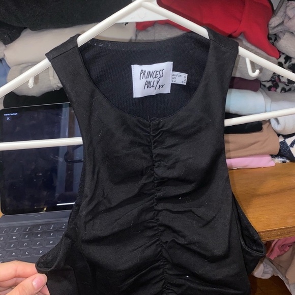 Princess Polly Tops - princess polly black crop top